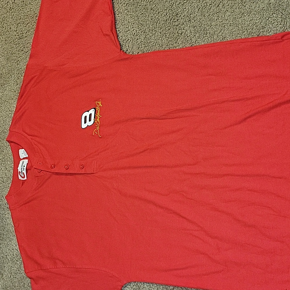 Vintage Nascar Dale Earnhardt Jr Polo Large Red Shirt  Competitors View